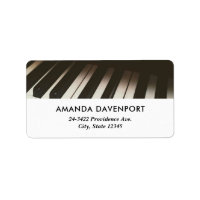 Piano Keys - Stylish Black & White Photograph