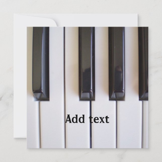 Piano keys template (Front)