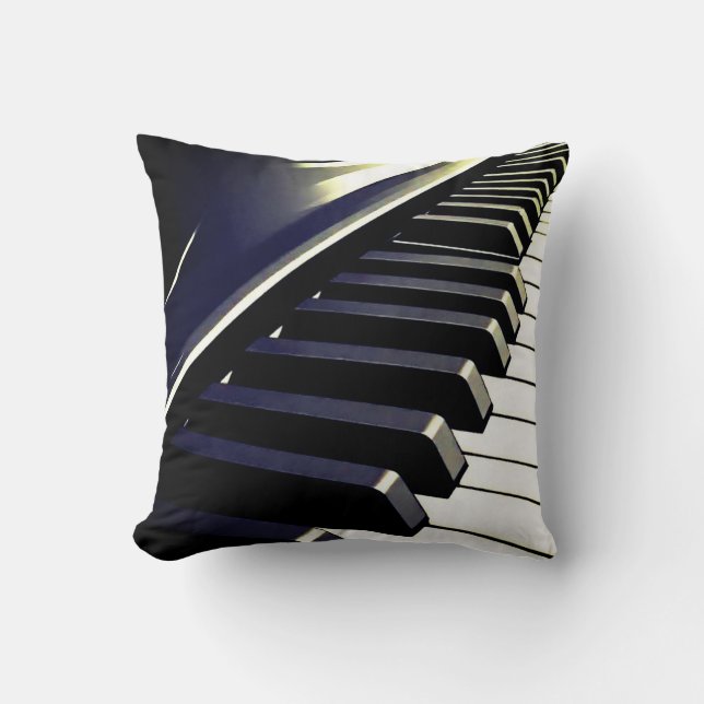 PIANO KEYS  THROW PILLOW (Front)