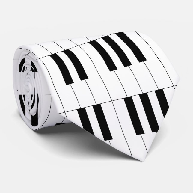 Piano Keys Tie (Rolled)
