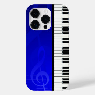 Piano Keys with Blue effect musical notes Case-Mate iPhone 14 Pro Case