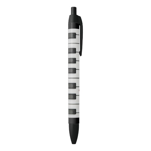 Piano Keys with Ladybugs Black Ink Pen (Bottom (Vertical))