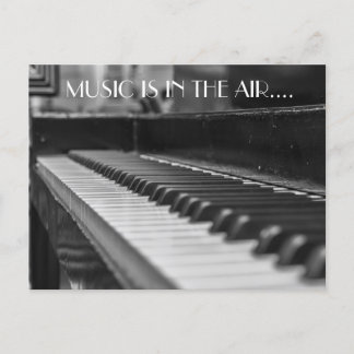 Piano, La Musique Est Dans La Carte Postale