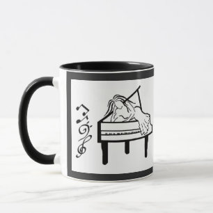 Piano Lady Mug