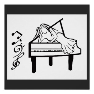 Piano Lady Poster