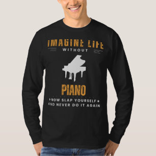 Piano-less Playfulness: Slap Yourself & Harmonize T-Shirt