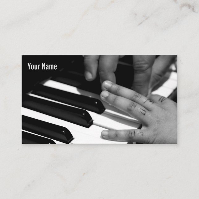 Piano Lesson Business Card (Front)