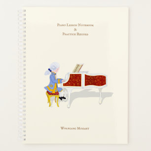 Piano Lesson & Practice Record Personalized Planner