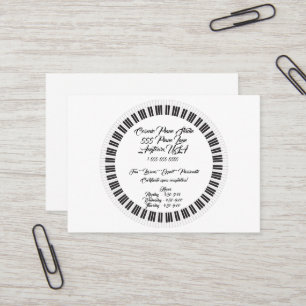 Piano Lesson Studio  Business Card
