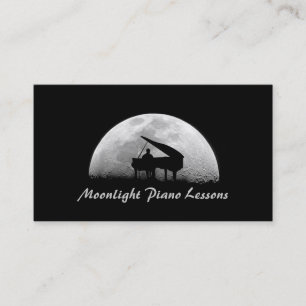 Piano Lessons, Music, Instruments Business Card