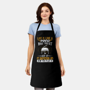Piano - Life Is Like A Piano Apron