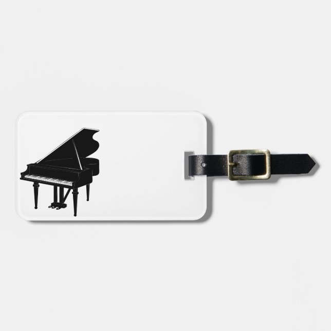 Piano Luggage Tag (Front Horizontal)