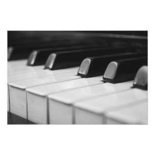 Piano macro closeup photo print