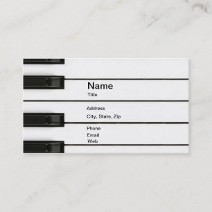 Piano Man Business Card