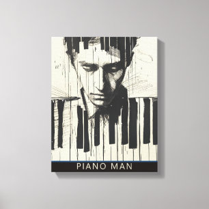 PIANO MAN CANVAS PRINT