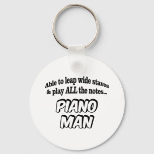 Piano Man - Music Superhero Keychain