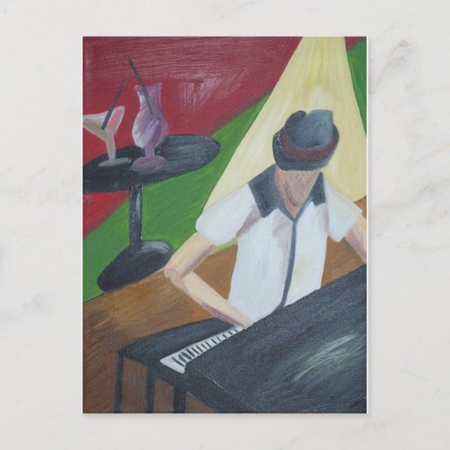 Piano Man Postcard (Front)