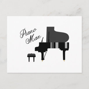 Piano Man Postcard
