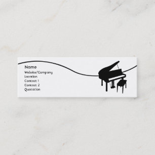 Piano Mini Business Card