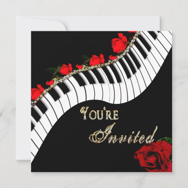 Piano/Mujsical Invitation - Multi Purpose (Front)