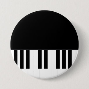 PIANO MUSIC 3 INCH ROUND BUTTON