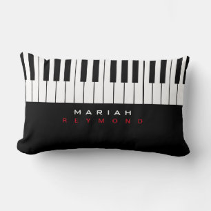Piano Music all-over Lumbar Pillow