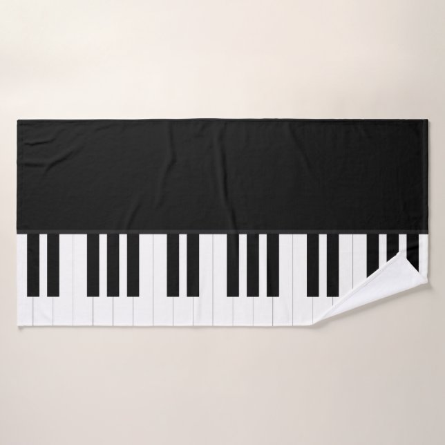 PIANO MUSIC BATH TOWEL (Bath Towel)