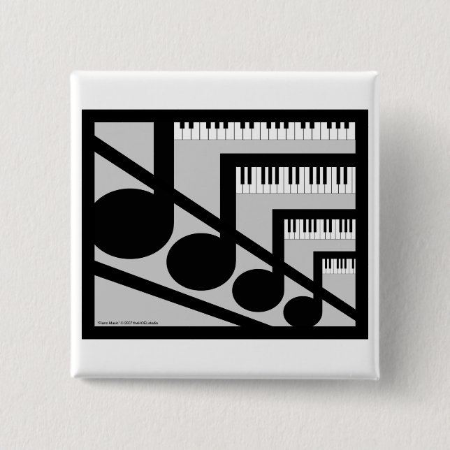 Piano Music Button (Front)