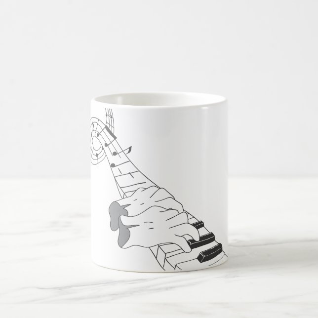 Piano Music Coffee Mug (Center)