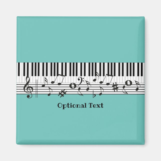 Piano Music Design Magnet (Front)
