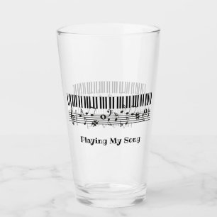 Piano Music Design Verre à boire