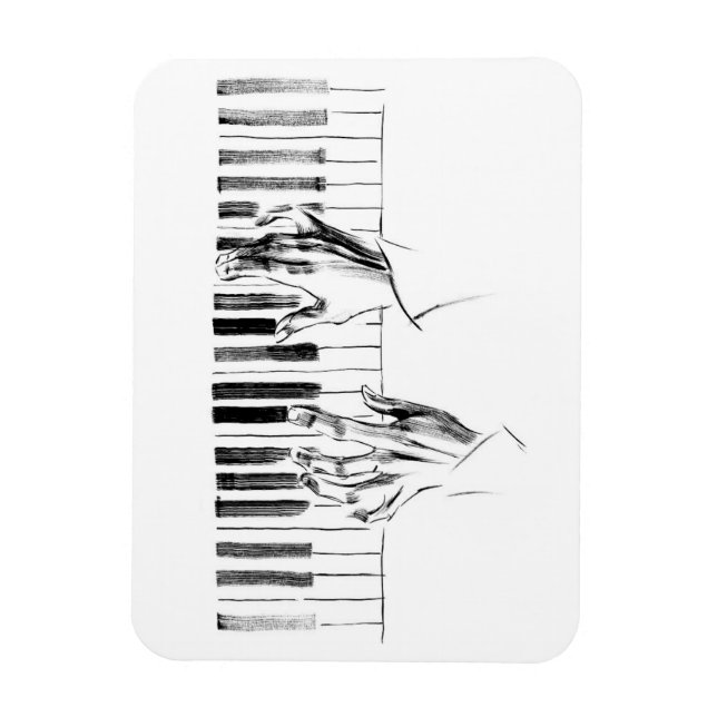 Piano music magnet (Vertical)
