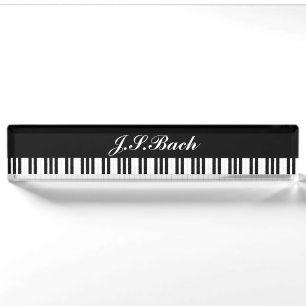 PIANO MUSIC NAMEPLATE