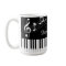 Piano Music Notes Script Name Black White
