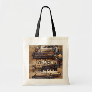 Piano Music Personalized Tote Bag