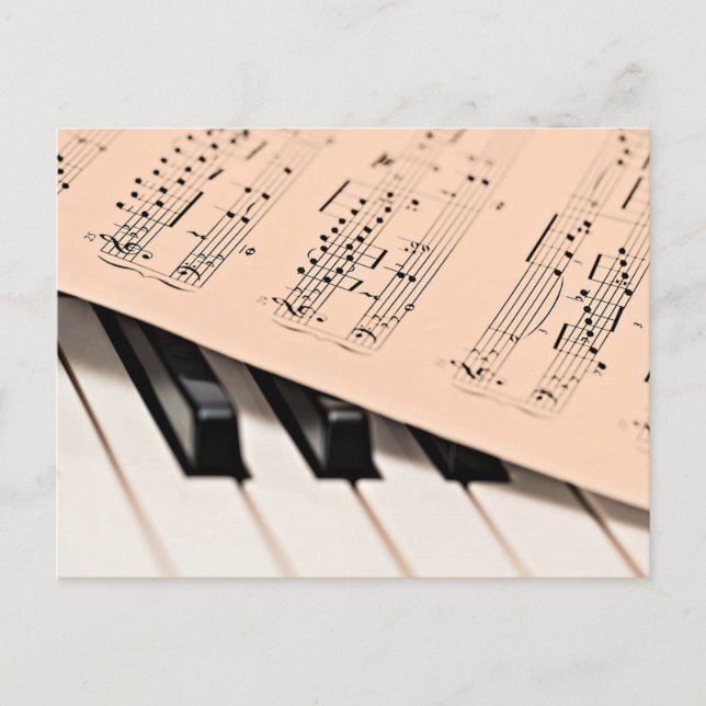 Piano music postcard (Front)