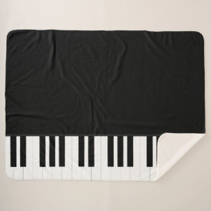 PIANO MUSIC SHERPA BLANKET