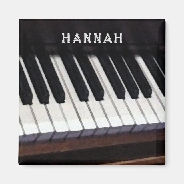 Piano Music Stocking Stuffer Magnet (Front)