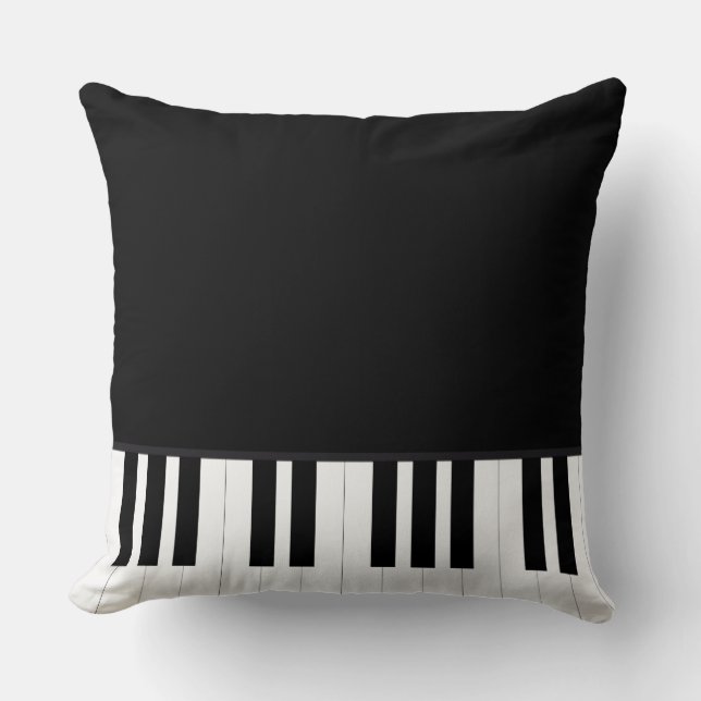 PIANO MUSIC THROW PILLOW (Front)