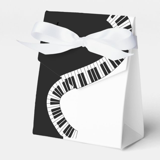 Piano Musical Favour Box (All Over Print) (Front Side)