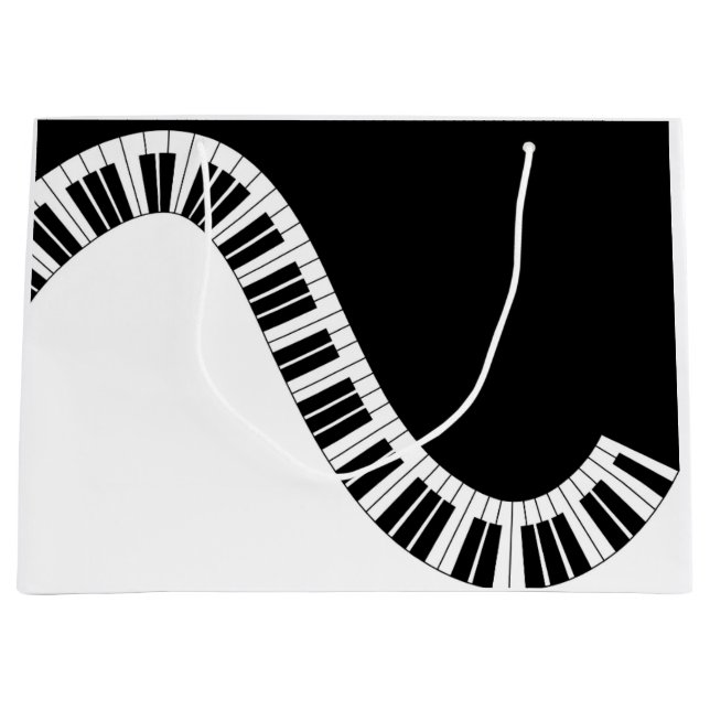 Piano Musical Gift Bag (Front)