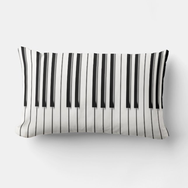 Piano musical lumbar pillow (Front)