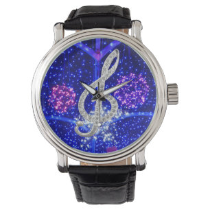 Piano musical symbol watch