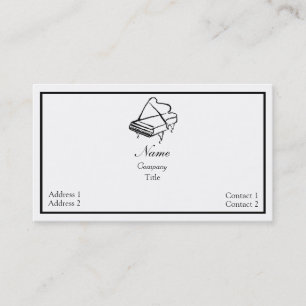 Piano Musician Business Card