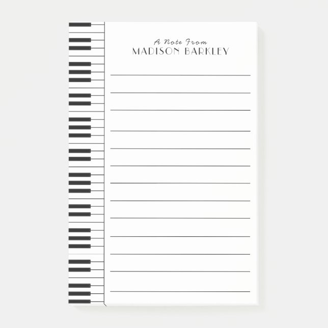 Piano Musician Music Teacher Post-it Notes (Front)