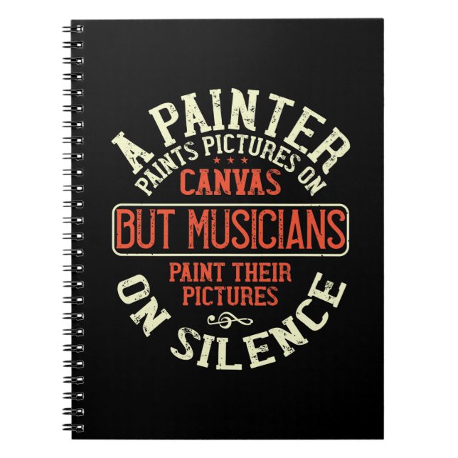 Piano - Musicians Paint Pictures Notebook (Front)