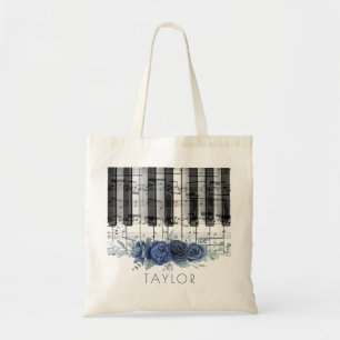 piano musique bleu rose sac fourre-tout