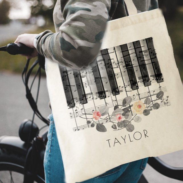 piano musique sac fourre-tout rose (Créateur téléchargé)