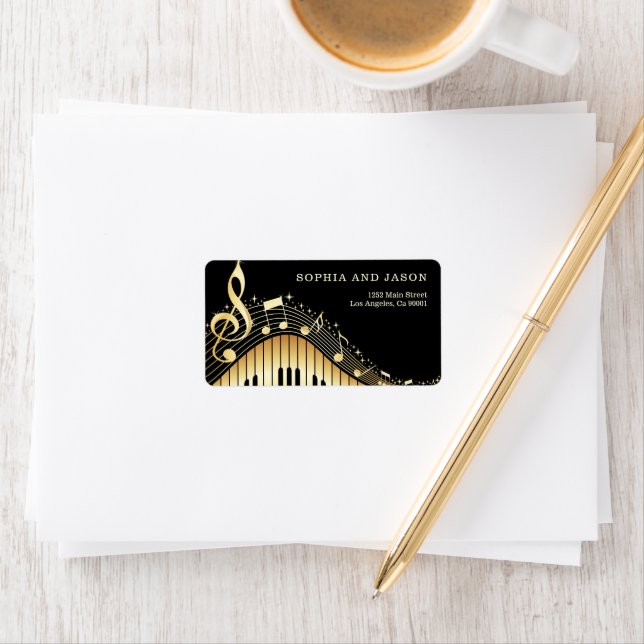 Piano Notes Clef Label (Insitu)