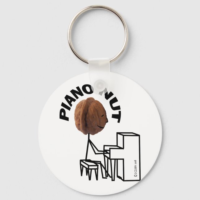 Piano Nut Keychain (Front)